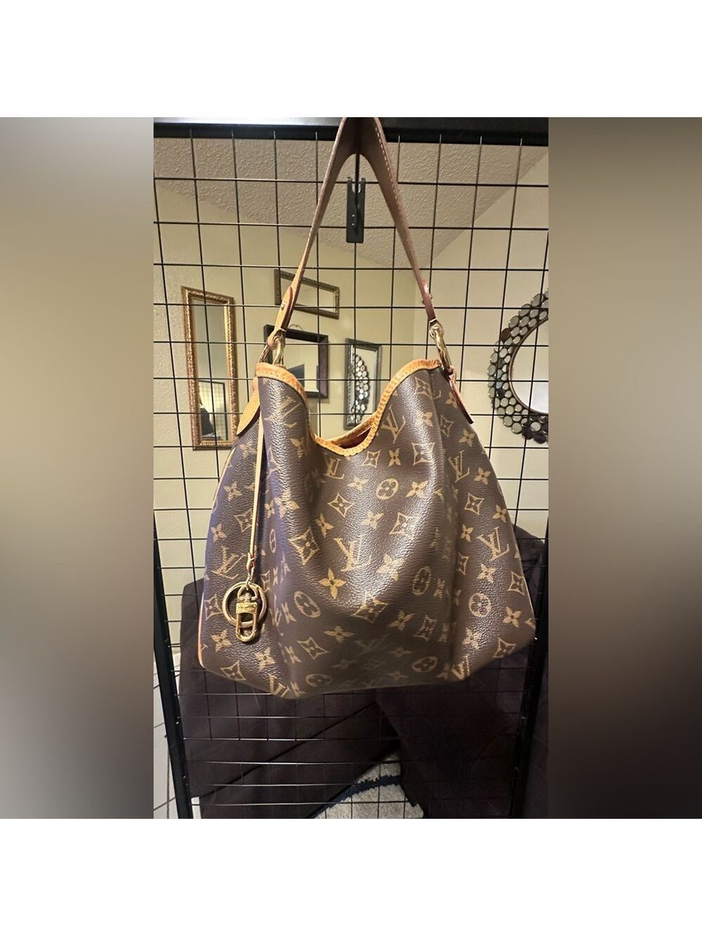 Louis Vuitton Delightful Monogram Shoulder Bag in Pivoine - Picture 3 of 17